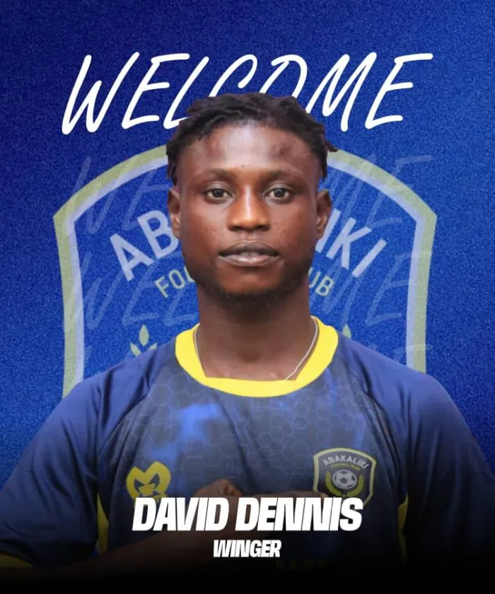 Abakaliki FC Sign OB/U Academy winger, David Dennis, Debut Vs Inter Lagos Puts Euro Move On Hold