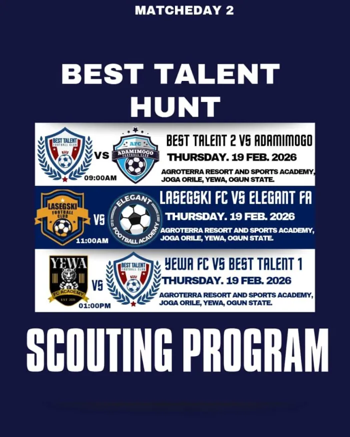 Best Talent Hunt Scouting Programme Begins today in Ogun State*