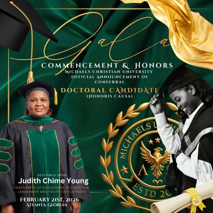 Former Super Falcons Goalkeeper Judith Chime Bags Honorary Doctorate in Atlanta