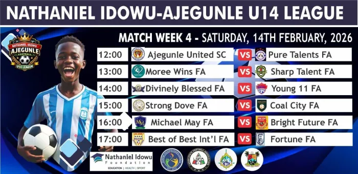 Nathaniel Idowu-Ajegunle U14 League