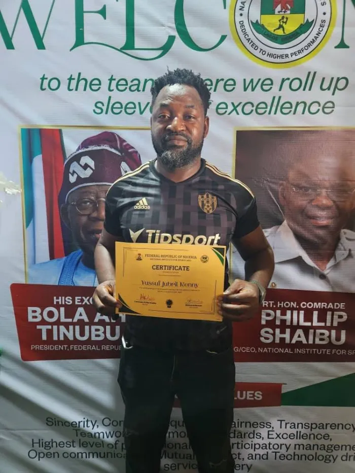 National Institute for Sports Offers Appointment to Yussuf Jubril Kenny as Coach/Sport Officer