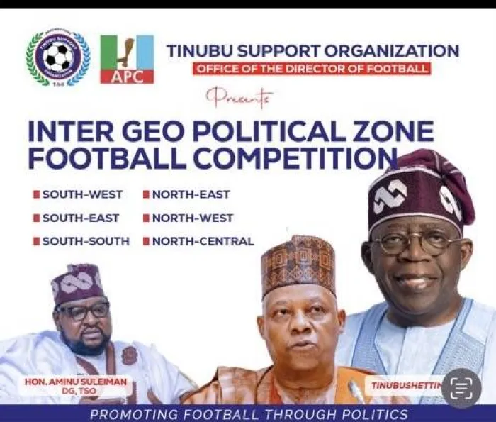 Tinubu Support Organisation  Reveals April Kickoff for Grassroots Football Programme