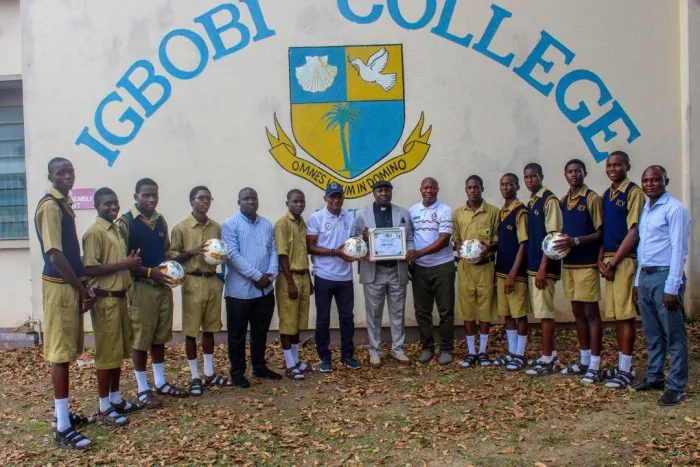 CAF School Football Development Initiative: LSFA Donates Footballs to Igbobi College