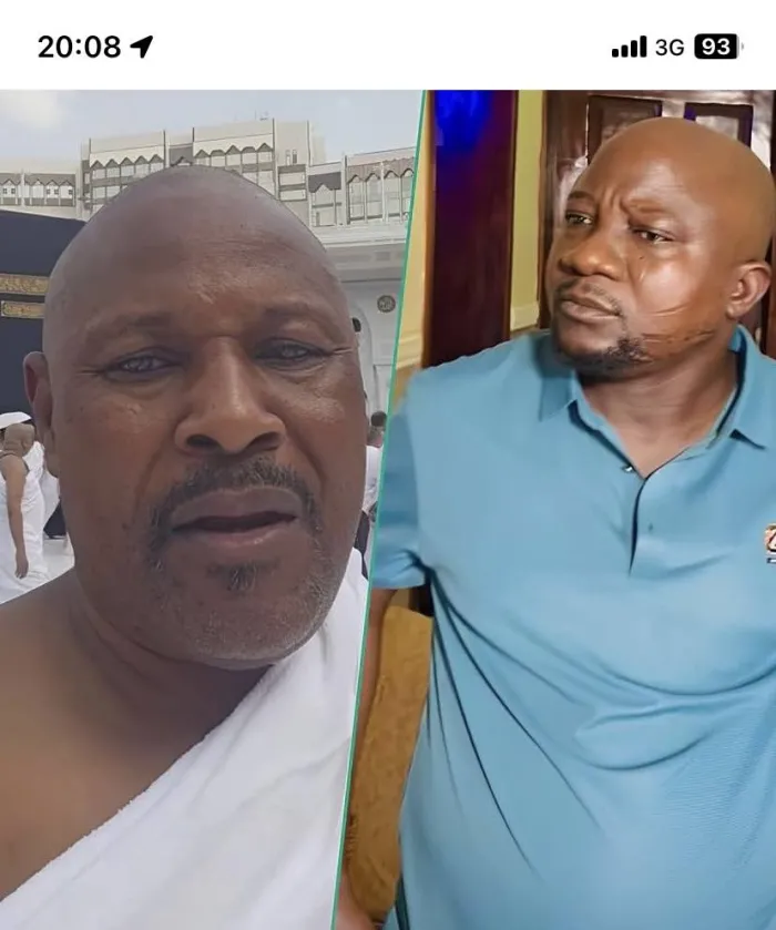 Concerns Raised as Saidi Balogun Spotted Praying for Sanyeri in Mecca