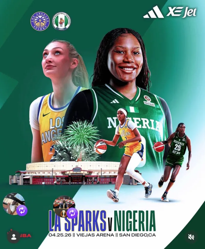 Nigeria Basketball Federation Announces International Showcase Against Los Angeles Sparks