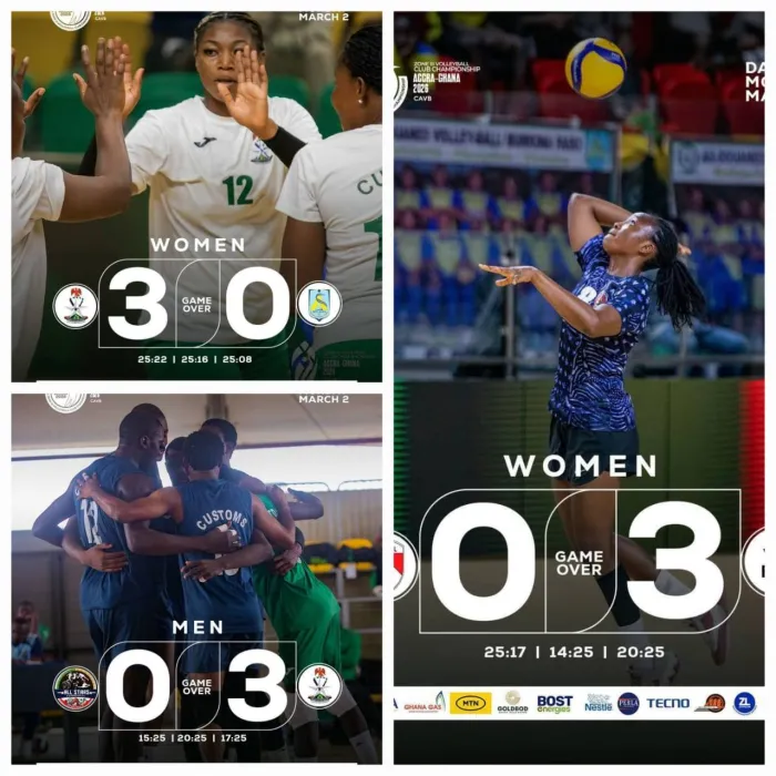 Volleyball: Nigeria Customs, Vipers shine at 2026 CAVB Zone 3 Championship in Ghana