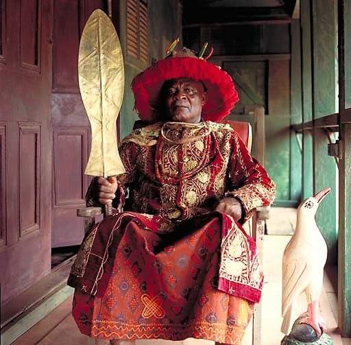 A Great Iroko Has Fallen The Olar Aja King Stephen Omarejuwa Mikie Of Jakpa Community Has Joined His Ancestors