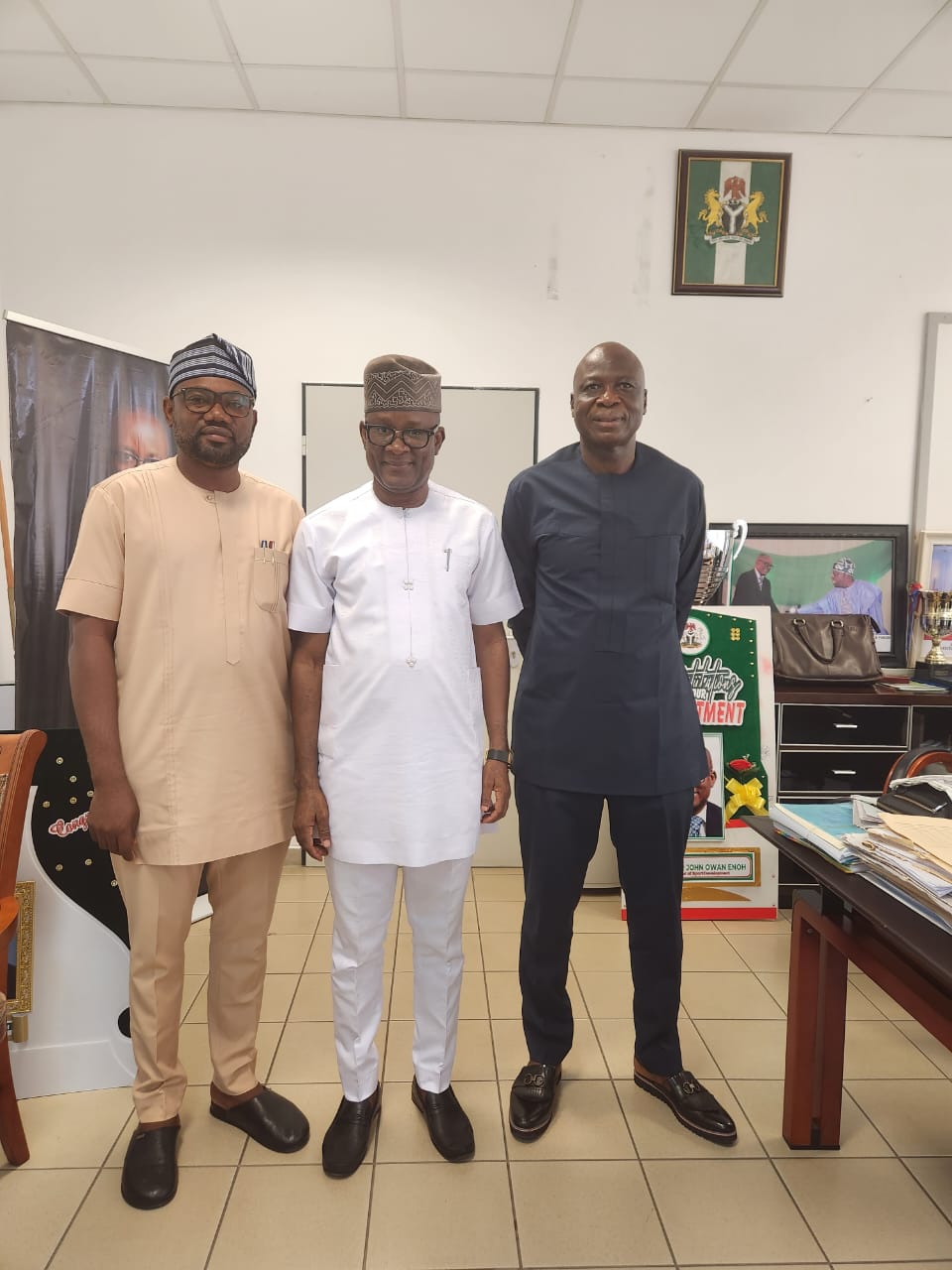 Sports Minister Receives Benue State Commissioner of Youth and Sports Development