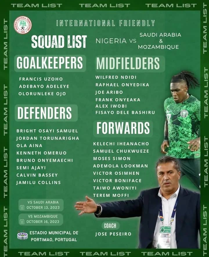 International Friendlies: FIFA Appoints Referees, VAR officials for Eagles, Saudi Arabia Game