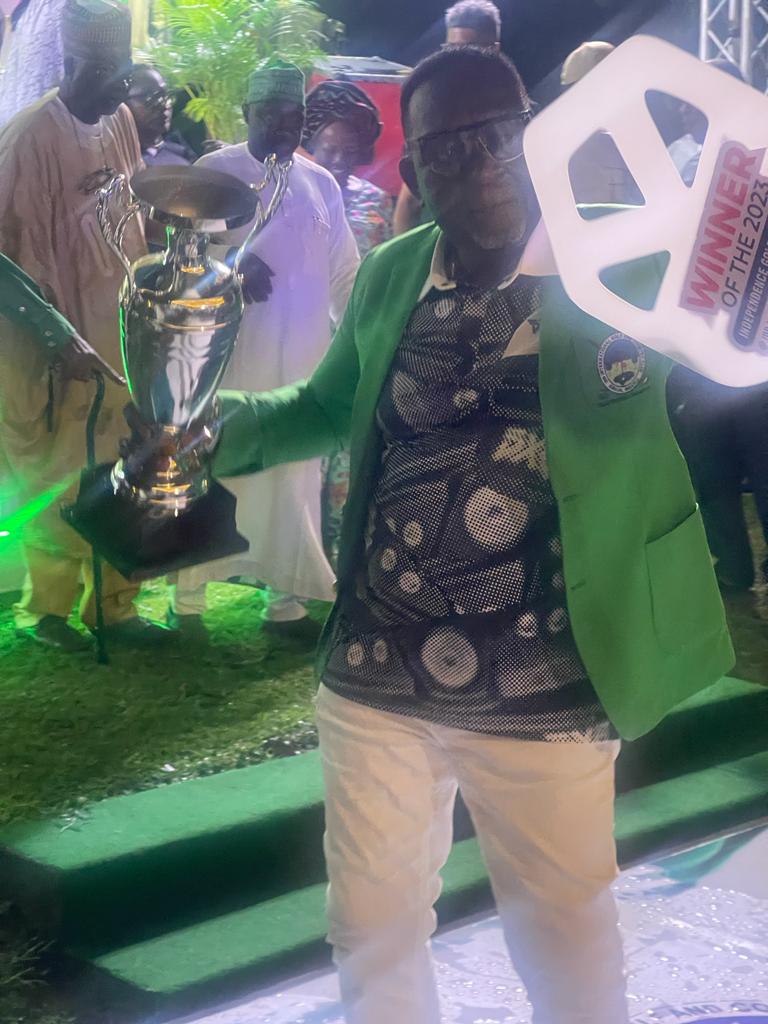 Philip Poroma Celebrates Nigeria's Independence Anniversary With Trophy
