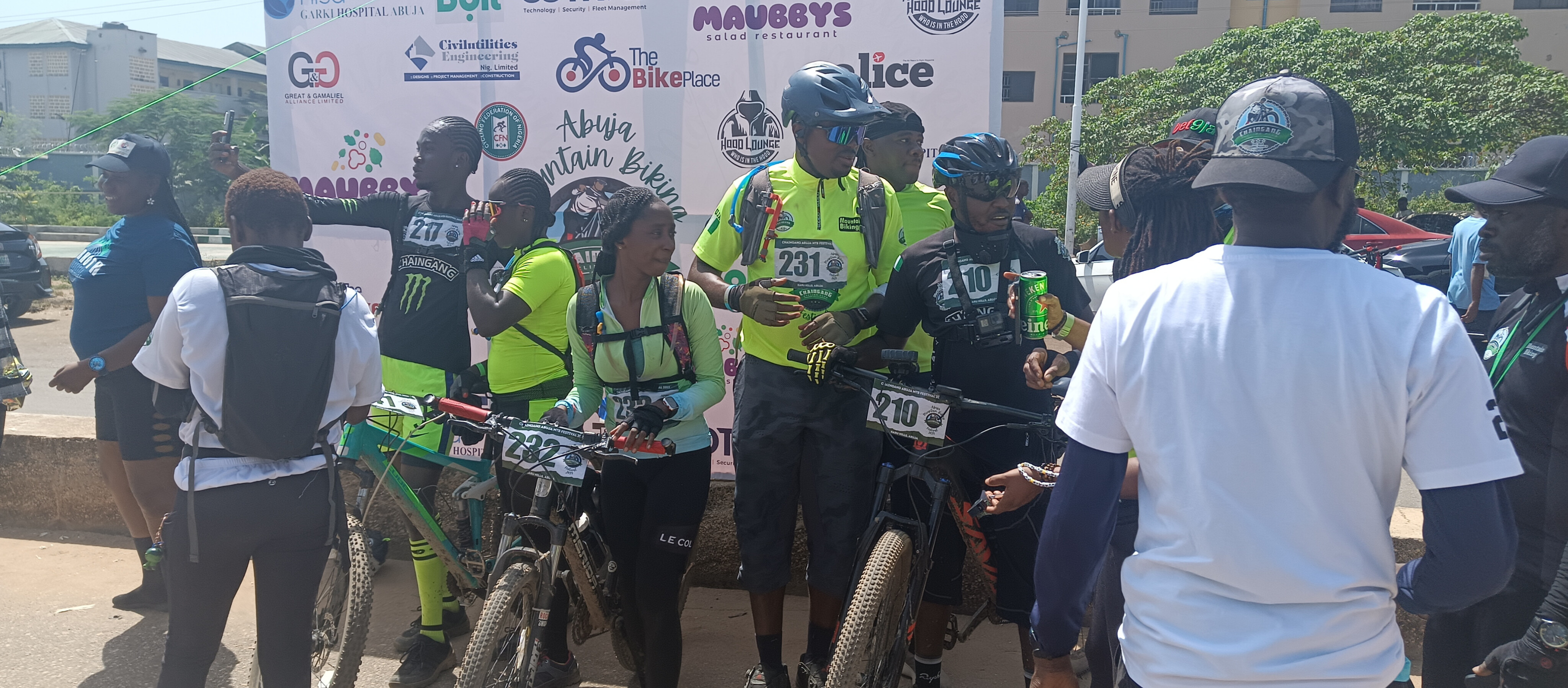 Emmanuel Ani and Comfort Etim Take Center Stage Amidst Naira Showers at Abuja Mountain Bike Festival