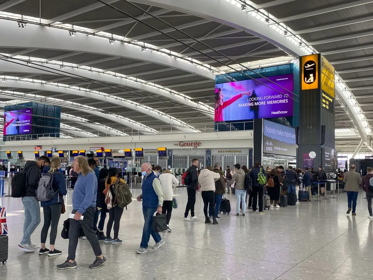 Wife Abandons Husband At London Airport
