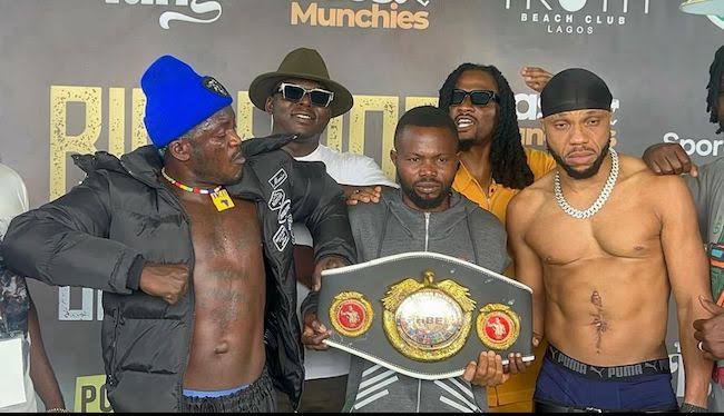 Celebrity Boxing match: NBF interim President, Azania hails Portable, Charles Okocha