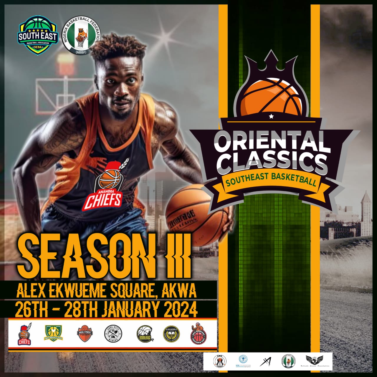 Basketball: Awka to host Oriental Classics South East Basketball Championship season 3 from 26th-28th January, 2024