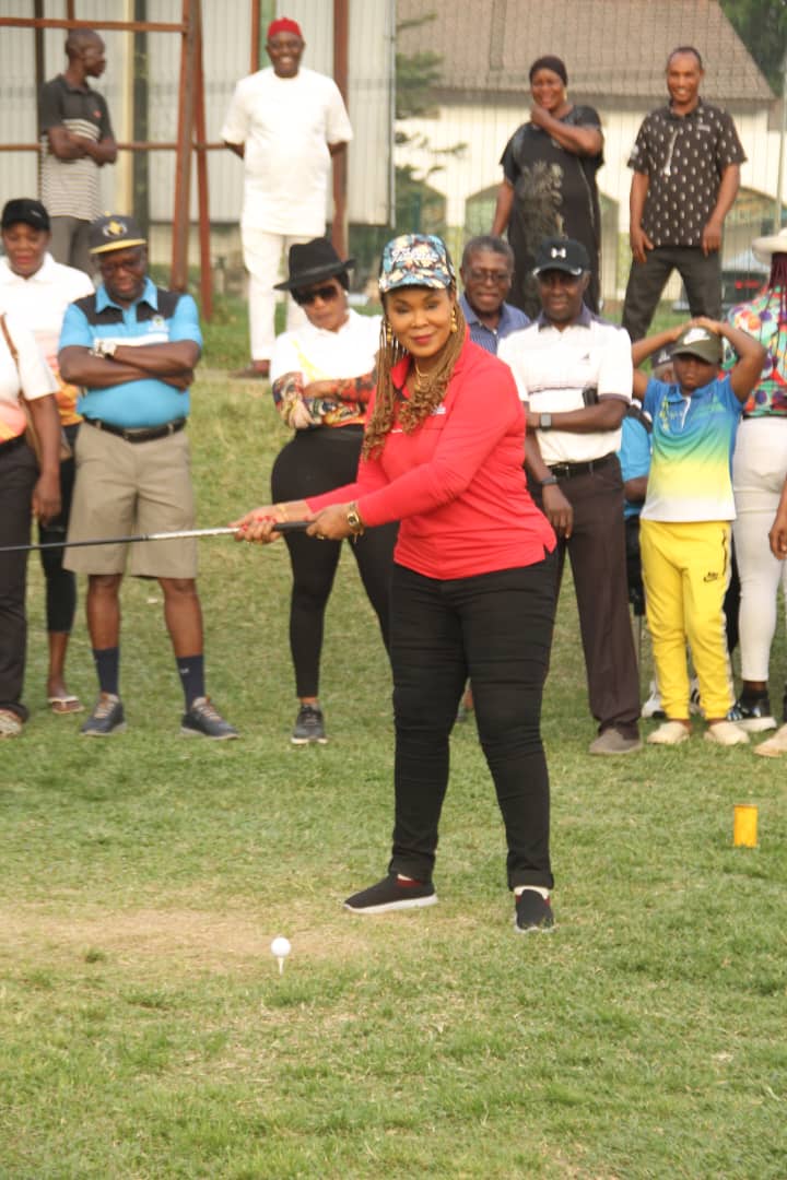 MINISTER, WOMEN AFFAIRS TEES OFF 25TH LADIES OPEN GOLF CHAMPIONSHIP