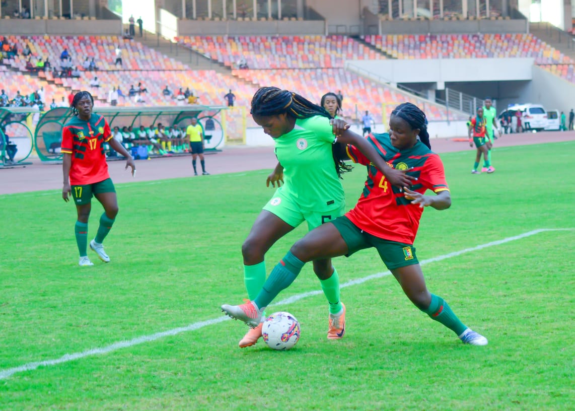 Super Falcons of Nigeria Edge Lionesses of Cameroon by a Lone Goal in Olympic Games Qualifier.