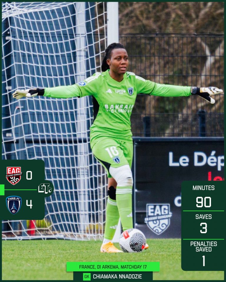 Another Penalty Save! Another Clean Sheet! Chiamaka Nnadozie Shines In Paris FC Big Away Win