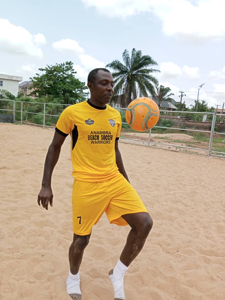 Anambra Warriors Complete Signing Of 2019 Beach Eagles Top Scorer, Emeka Ogbonna Ahead Nigeria Beach Soccer League Kebbi '24