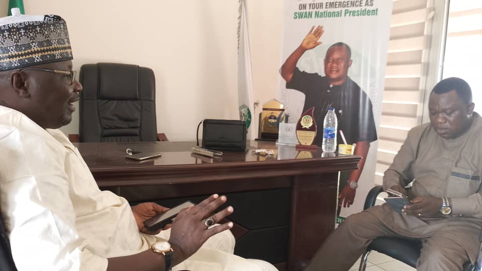 Gombe Press Affairs DG Storms National Secretariat, Meets SWAN President, Seeks Robust Media Partnership