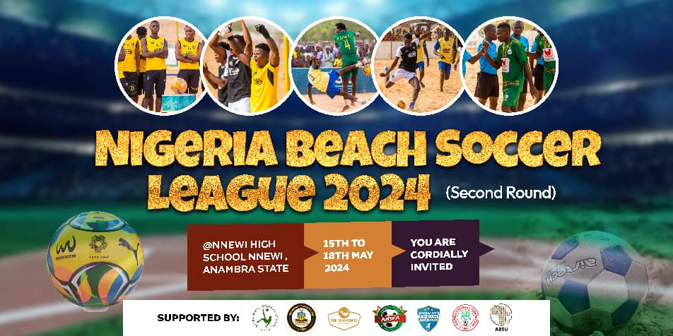 Nnewi To Host 2024 Nigeria Beach Soccer League Second Round May 15-19