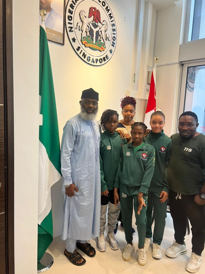 30 Prime International Gymnastics Competition : Nigerian Ambassador to Singapore, Adam Bako, Provides Accommodations for Team Nigeria