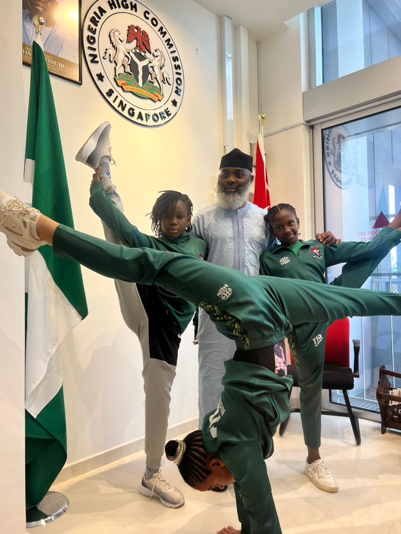 30 Prime International Gymnastics Competition : Nigerian Ambassador to Singapore, Adam Bako, Provides Accommodations for Team Nigeria