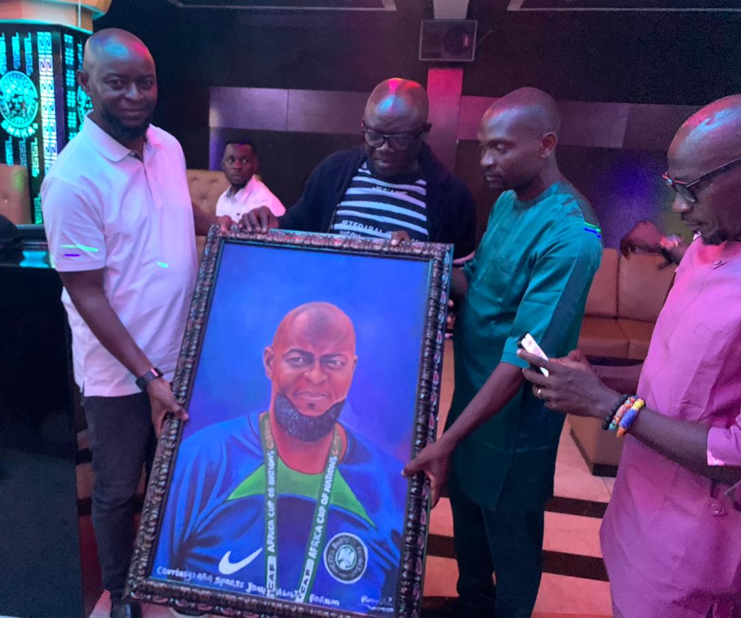 Aba sports Journalists (ASJ) organizes send-forth party for Super Eagles Coach Finidi George.  … Finidi says Aba remains his home.