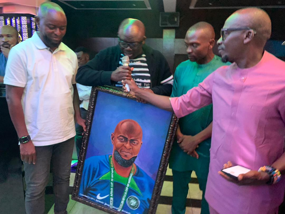 Aba sports Journalists (ASJ) organizes send-forth party for Super Eagles Coach Finidi George.  … Finidi says Aba remains his home.