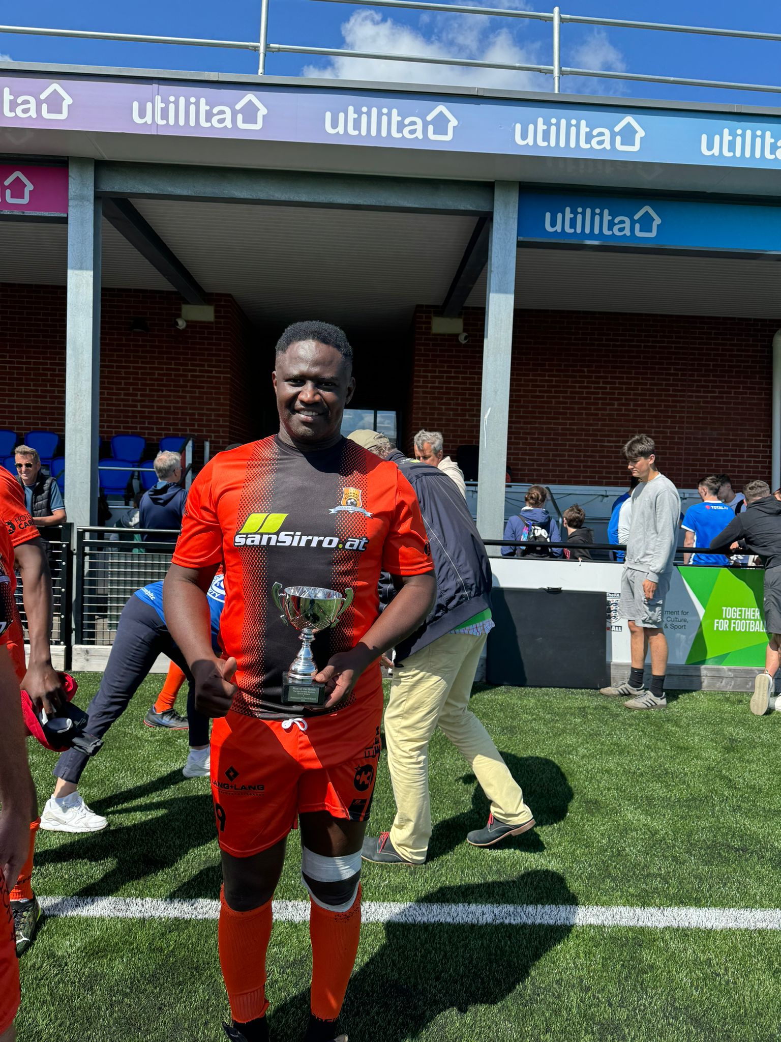 Akwuegbu Grabs Brace, MOTM Award In FC Global Kickers 3-6 Defeat To Portmouth Legends In Charity Match