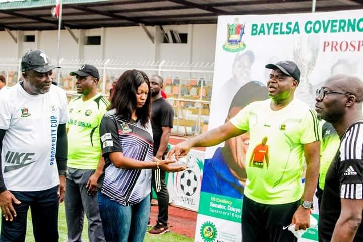 Governor Diri Opens Draws And Presentation Of Jerseys To Teams  For Bayelsa Governor's Football Tournament Season 6:Federal Ministry Of Youth And Sports Development Endorses Prosperity Cup