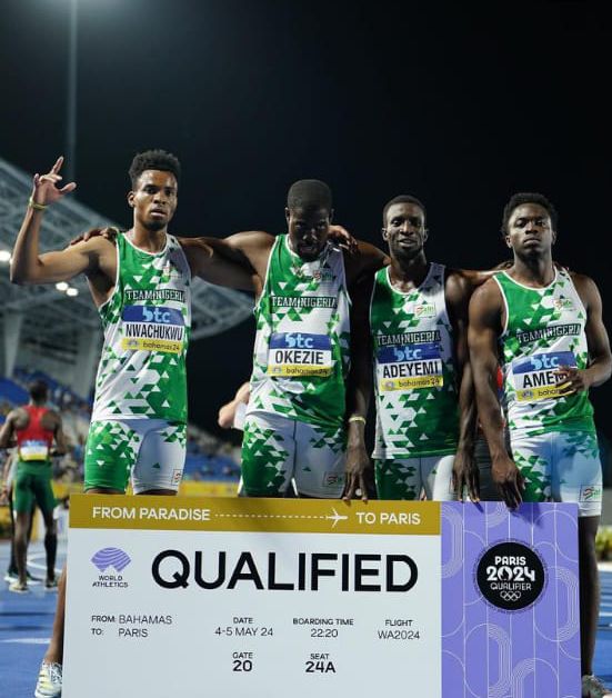 Sports Minister Congratulates  Nigeria’s Men and Women's 4x100m on Olympic Qualification, Lauds 4x400 for Setting New African Record