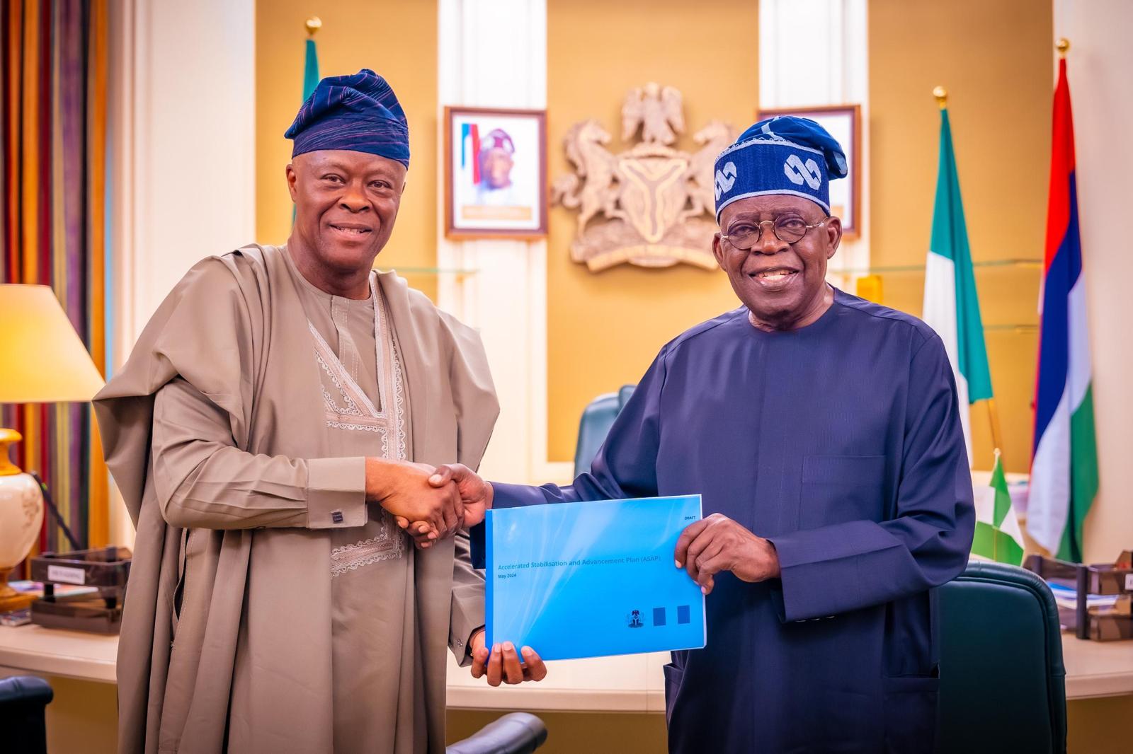 EET Presents Emergency Plan For Economic Stability To President Bola Ahmed Tinubu