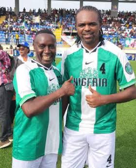 Ex-Enyimba/Super Eagles Stars Battle National SWAN In Nwankwo Kanu U19 Football Tournament Grand Finale Novelty Match