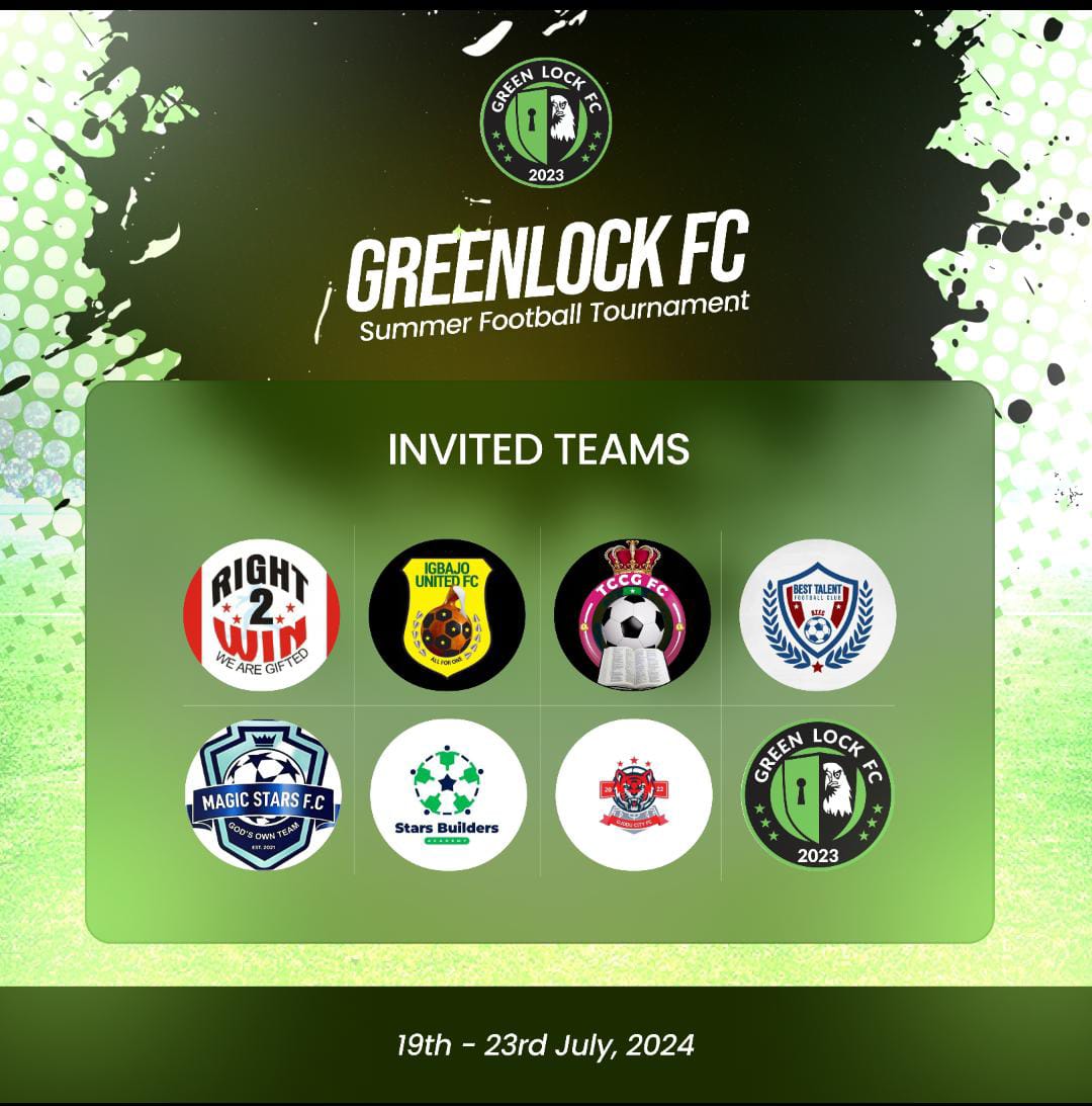 Green Lock Summer Youth Tournament 2024:  8 Days To Go, Teams Ready And Excited