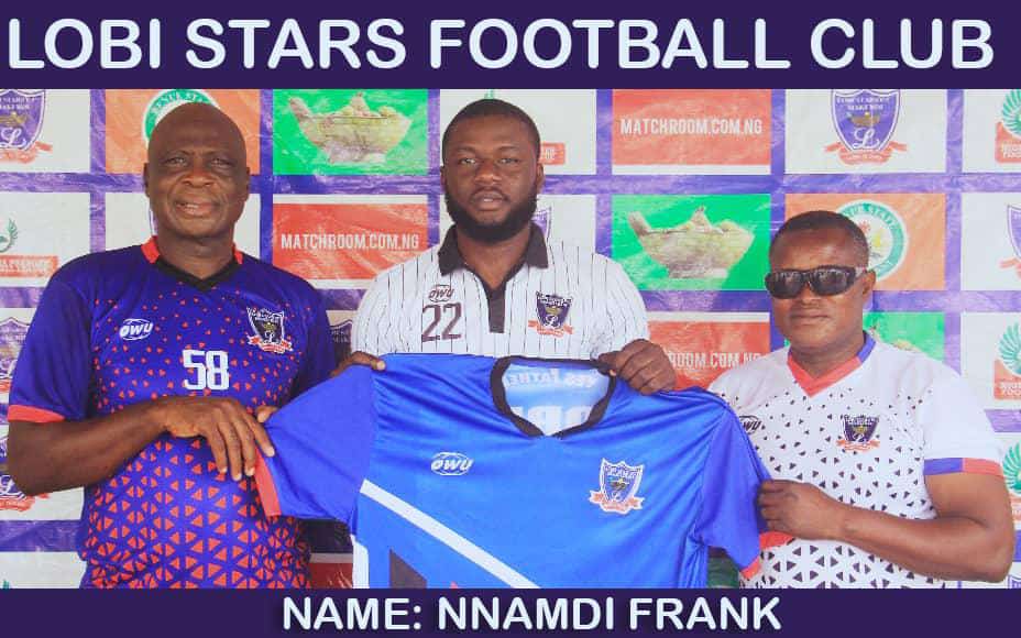 Lobi Stars Unveil Former Coton Sports And Dragones Defender Nnamdi Frank Ahead Of New Season.