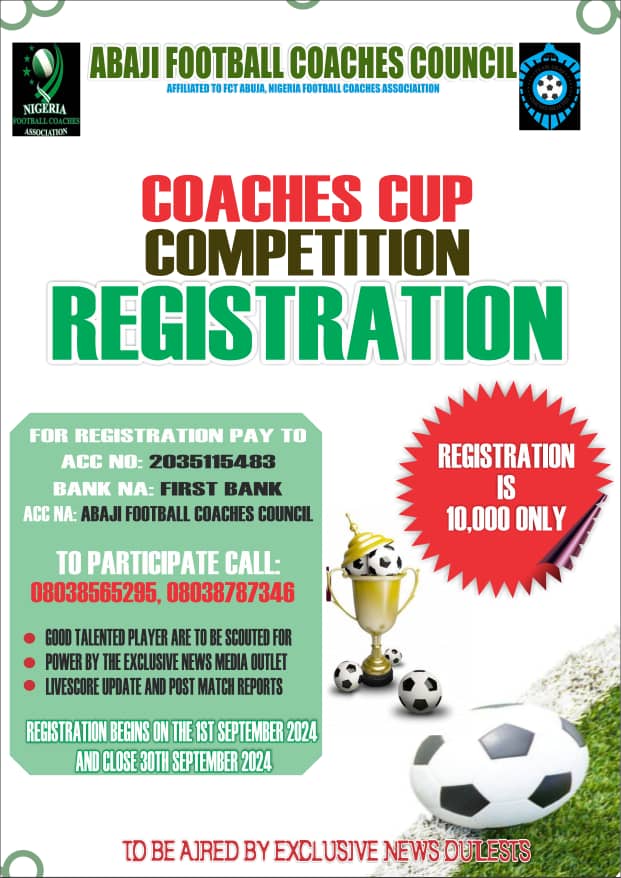 _Abaji Set to Host Annual Coaches Cup Competition