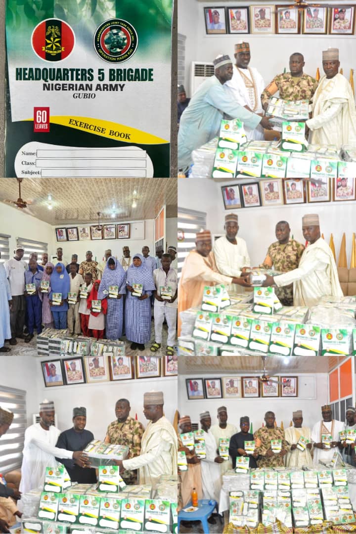 Back -to-School: Commander 5 Brigade Nigerian Army Donates Books to students of 3 LGAs