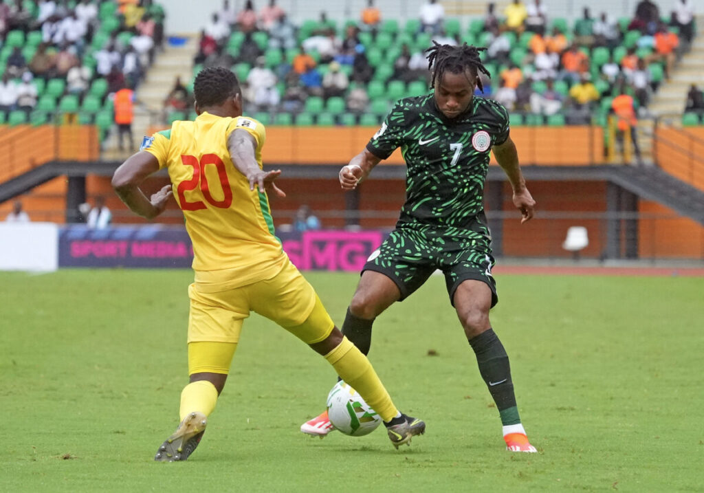 Balloon d'Or Nominee, Ademola Lookman Chains Cheetahs of Benin with a Brace. ...Nigeria Wins 3-0.