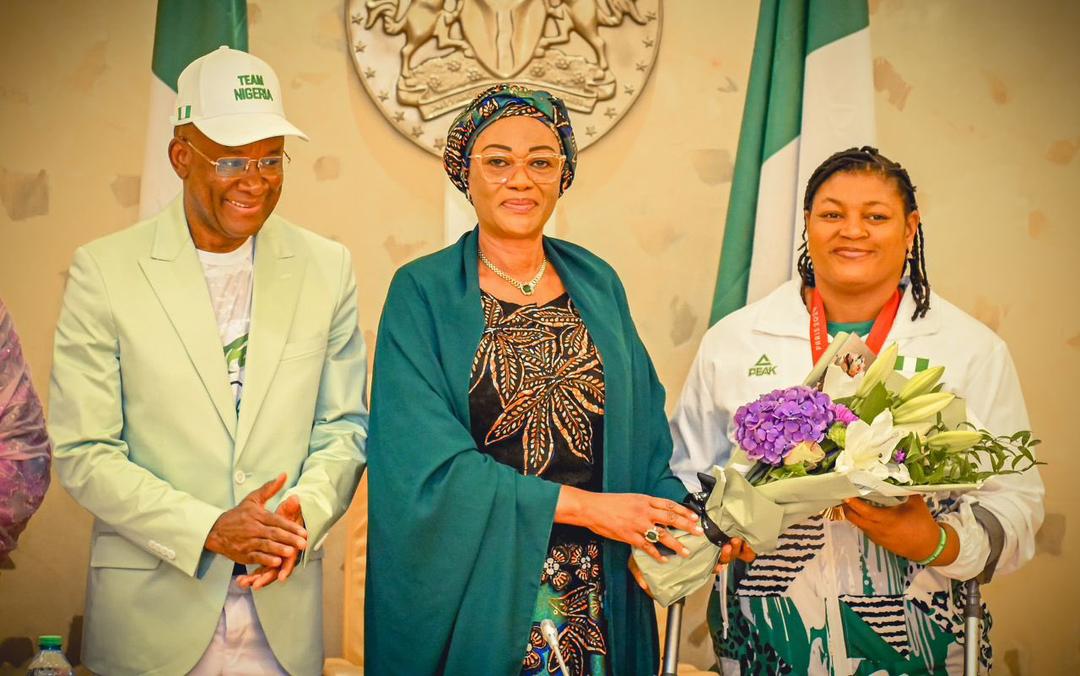 First Lady Senator Oluremi Tinubu Hosts Team Nigeria Paralympians in Presidential Villa