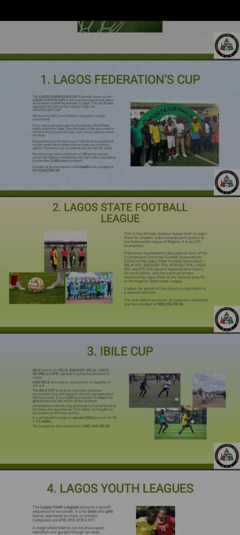 Lagos State Football Association Makes Headline