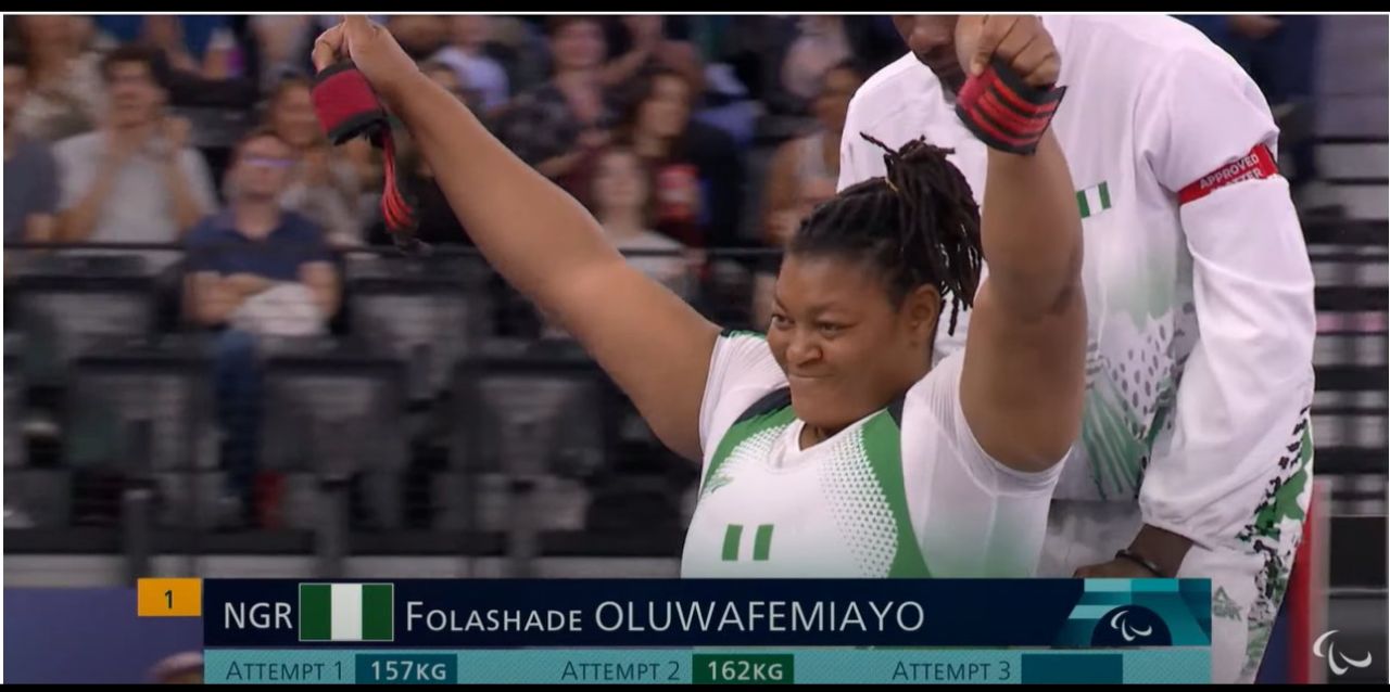 _Nigeria's Folashade Oluwafemiayo Shatters Powerlifting Record, Wins Gold at 2024 Paralympics_