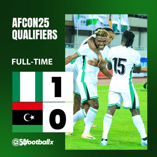 AFCON25Q: Super Eagles Pip Libya 1-0 to stay on top of Group D. …Benin Cheetahs hack Rwanda 3-0 to haunt Super Eagles.