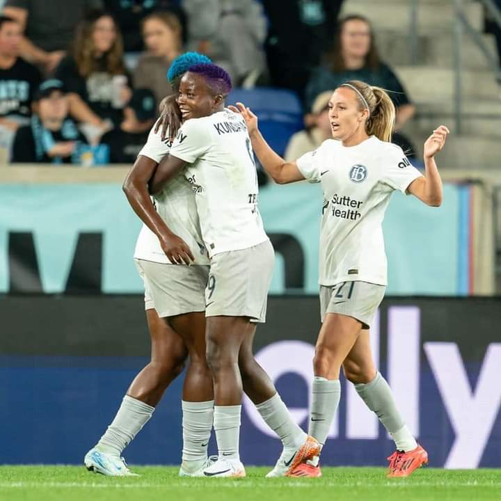 Asisat Oshoala Scores 7th Goal of Season in Bay FC's Loss to Gotham FC