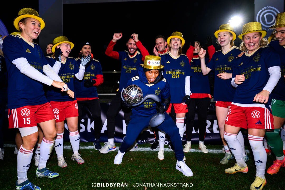 Halimatu Ayinde Celebrates Swedish League Title Win with FC Rosengard