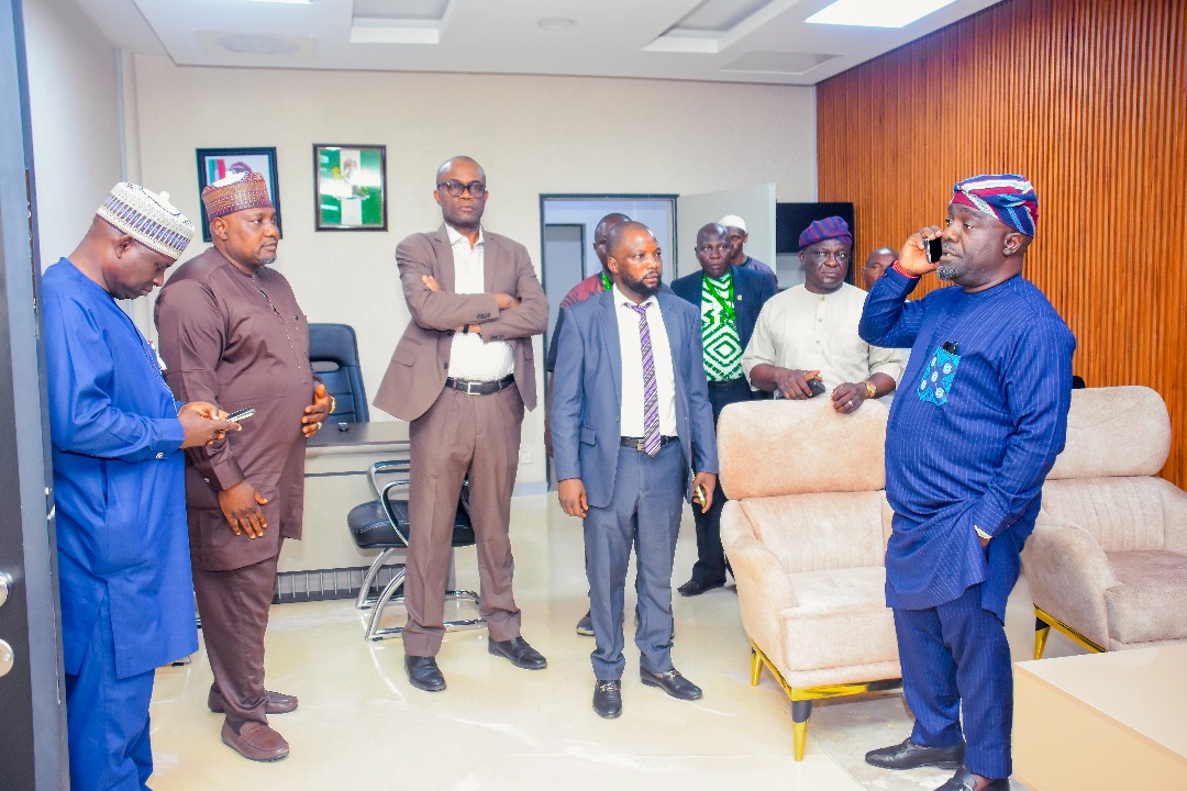 National Sports Commission DG, Hon. Bukola Olopade Officially Assumes Office*  _Meets NSC Chairman, Shehu Dikko and other senior staff