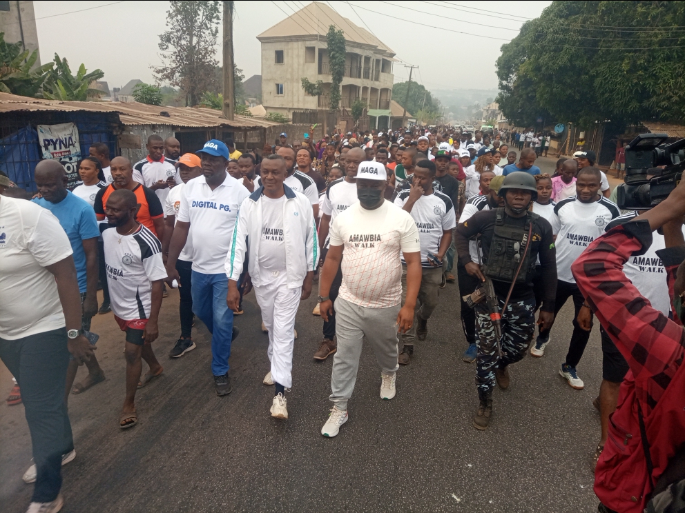 Amawbia Town Holds 5th Edition of Fitness Walk*