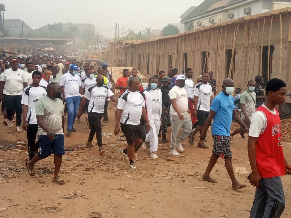 Amawbia Town Holds 5th Edition of Fitness Walk*