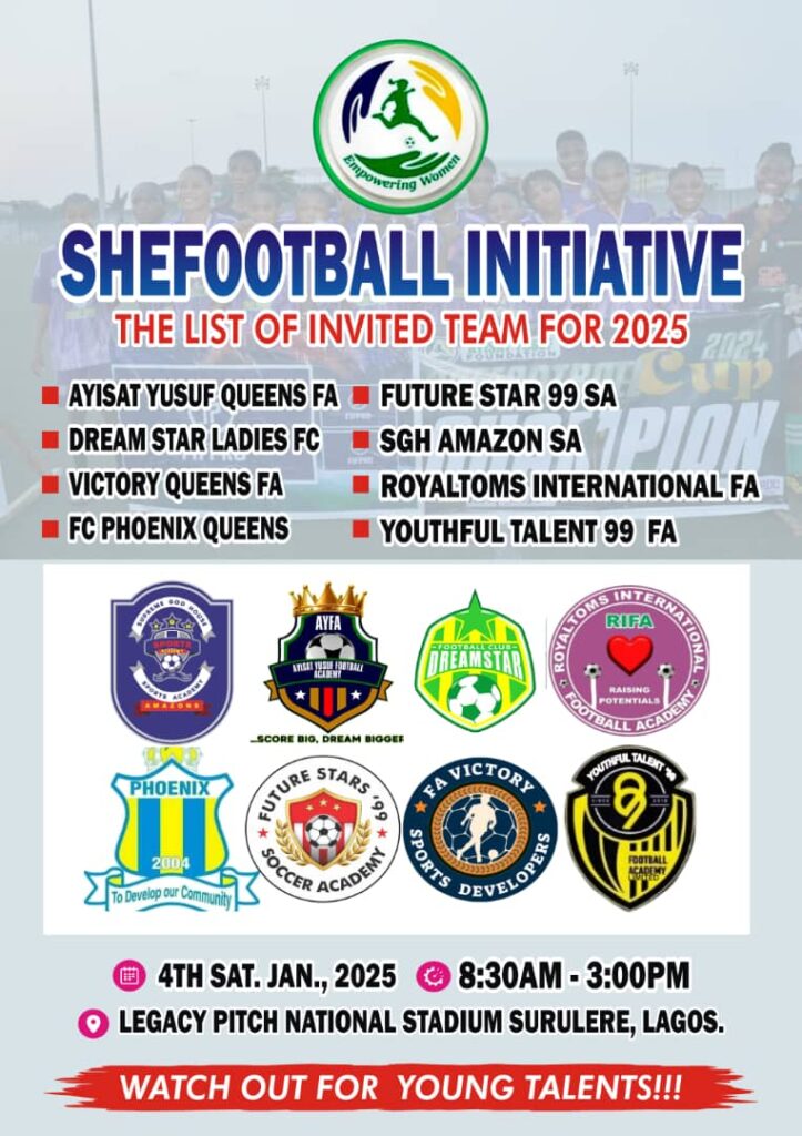 Empowering Women Through Football: SheFootball Initiative Announces Teams for 2025 Championship