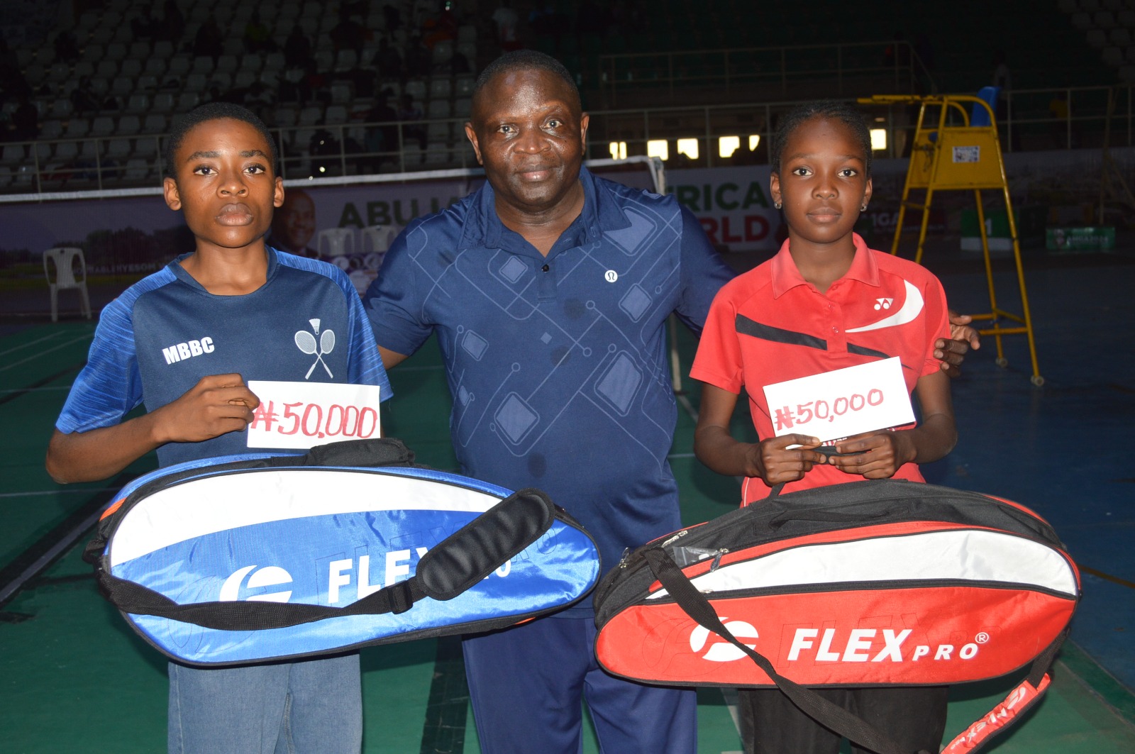 Former Nigerian International, Bisi Fajinmi, Rewards Top Junior Players with Gifts Worth Over ₦200,000 at All Stars Mega Badminton Championship