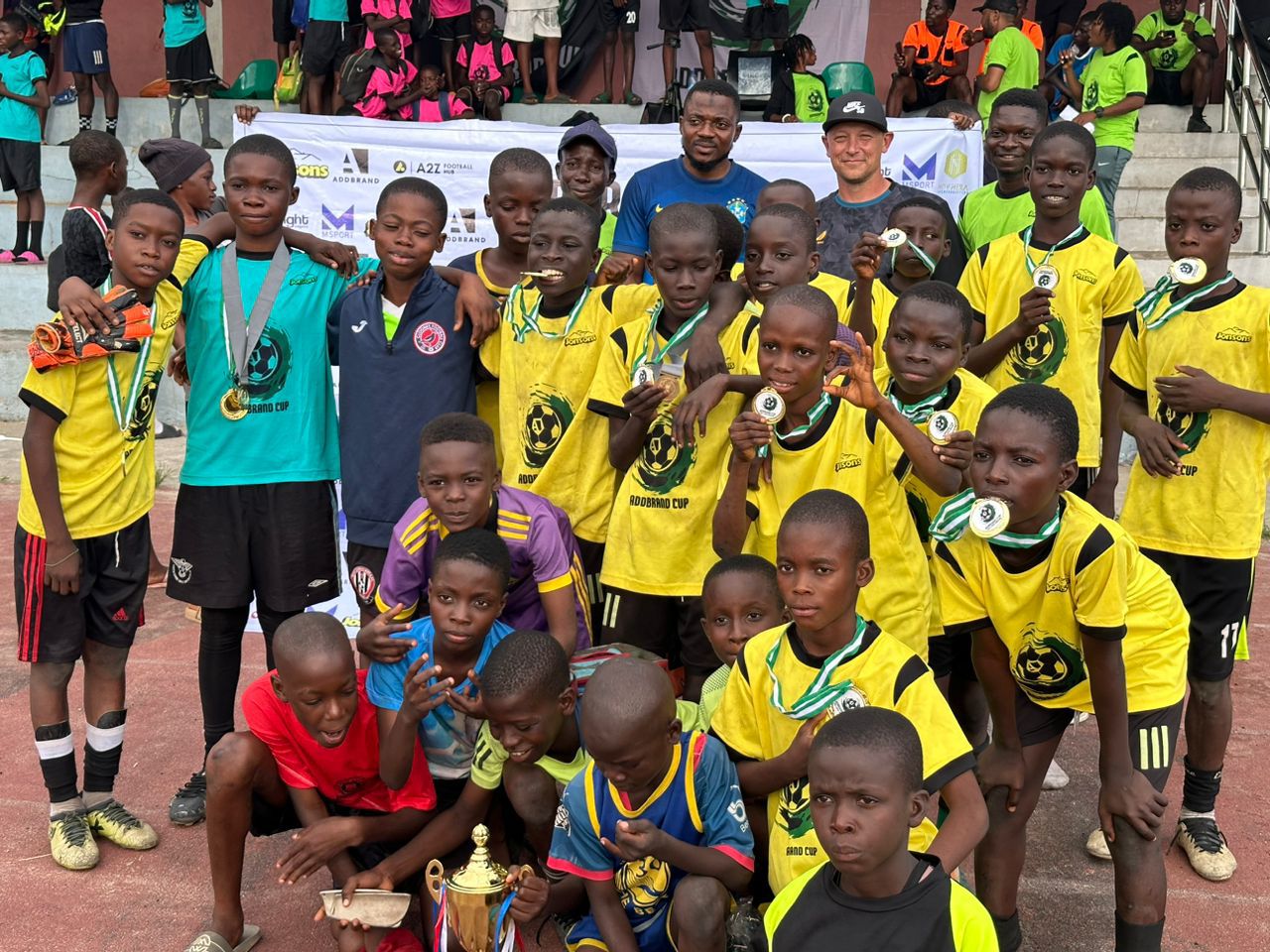 Sweden-Based Nigerian International Matins Moses Ebuka Brings Hope to Rural Kids Through AddBrand Cup